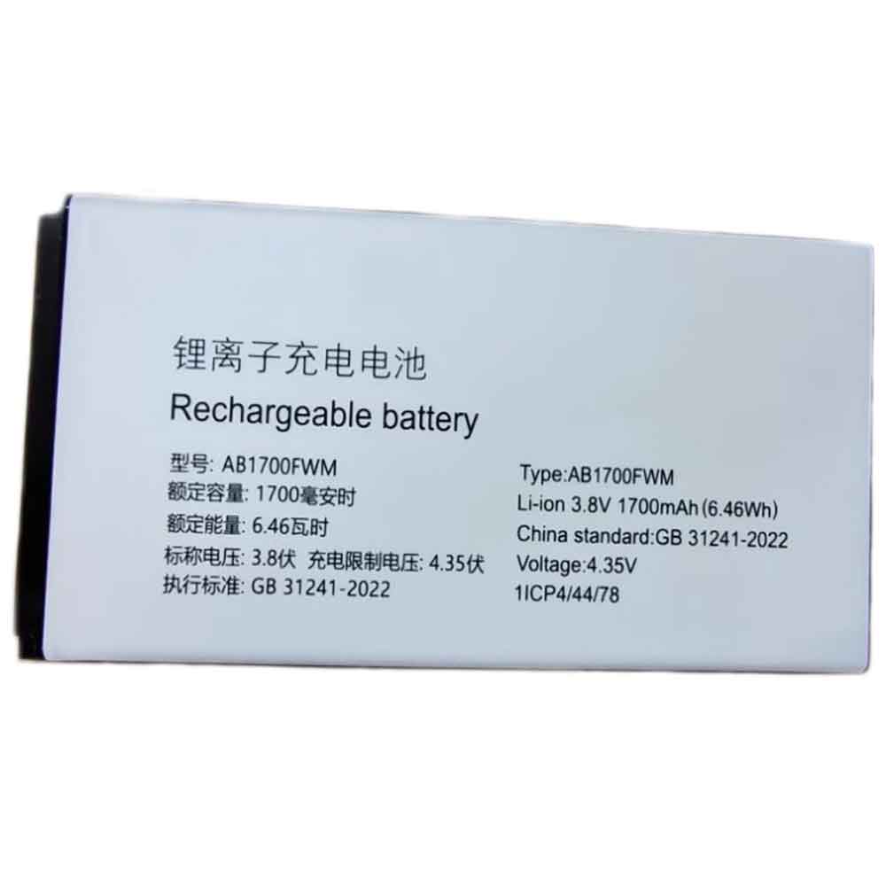 Batterie pour 1700mAh 3.8V AB1700FWM