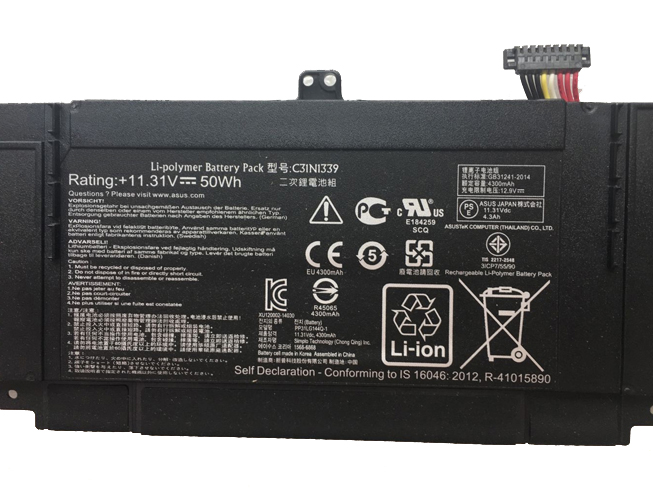 Batterie pour 50Wh 11.31V C31N1339