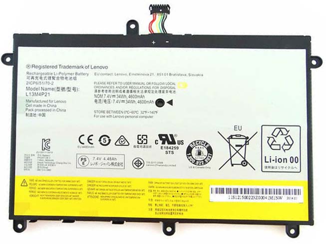 Batterie pour 4600MAH 7.4V L13L4P21
