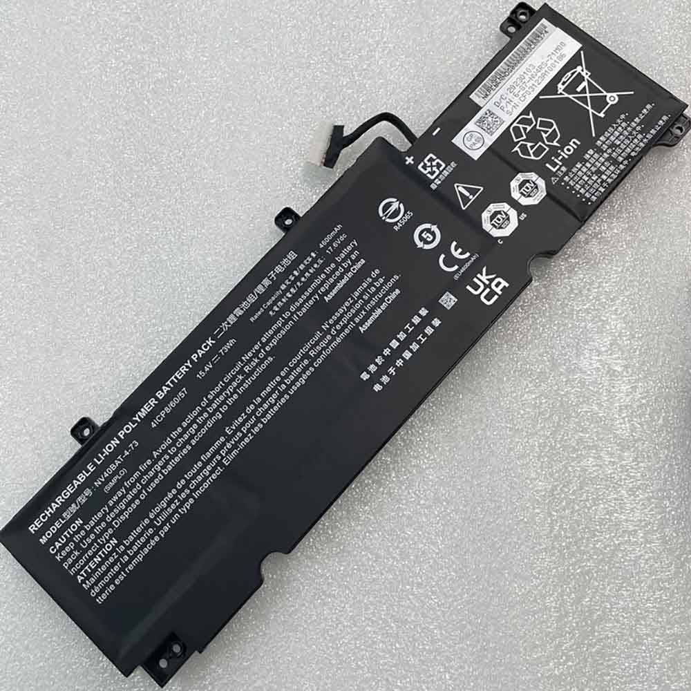 Batterie pour 4600mAh 15.4V NV40BAT-4-73