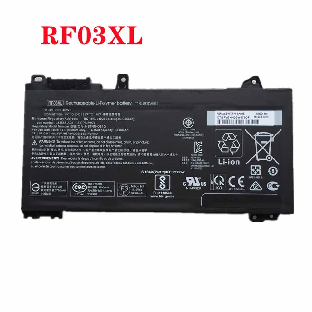 Batterie pour 3790mAh(45Wh) 11.4V RF03XL